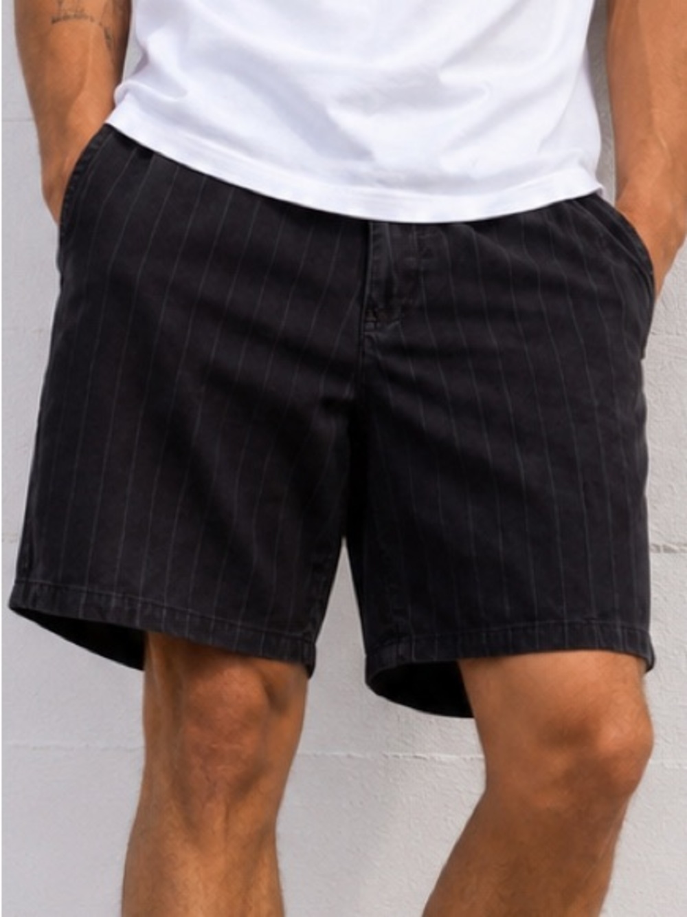 OP Black Shorts with Blue Pinstripe Men’s Size 38 Cotton Casual Skate Streetwear